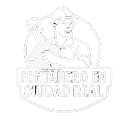Logo blanco de Fontanero en Ciudad Real